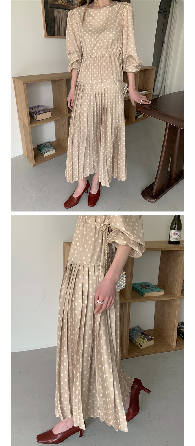 【 娞 within nei × 2 】 Purchasing agent Straight hair ~ salon Wave point Frill Dress 130287