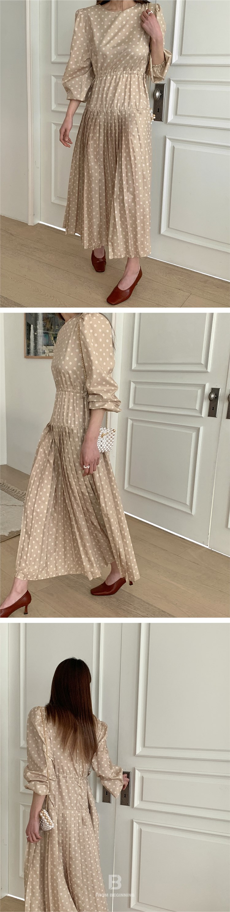 【 娞 within nei × 2 】 Purchasing agent Straight hair ~ salon Wave point Frill Dress 130287