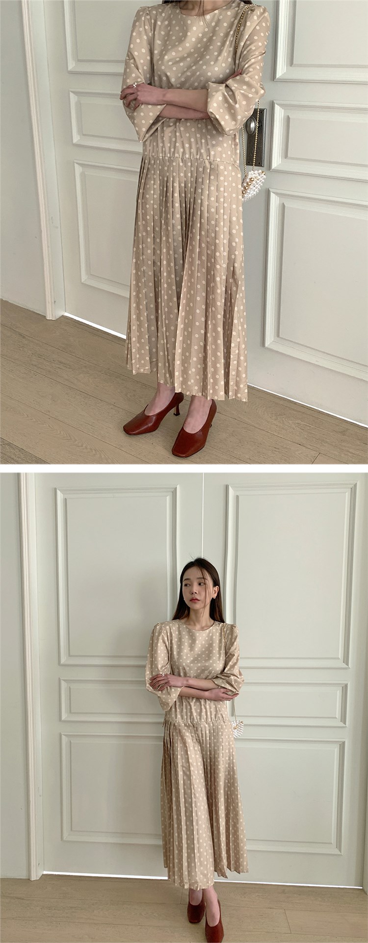 【 娞 within nei × 2 】 Purchasing agent Straight hair ~ salon Wave point Frill Dress 130287