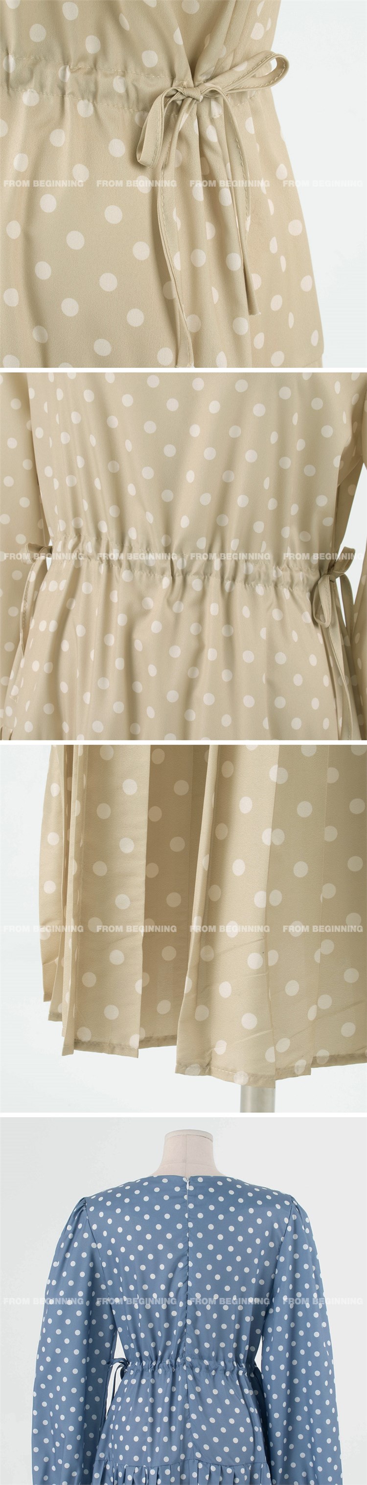 【 娞 within nei × 2 】 Purchasing agent Straight hair ~ salon Wave point Frill Dress 130287