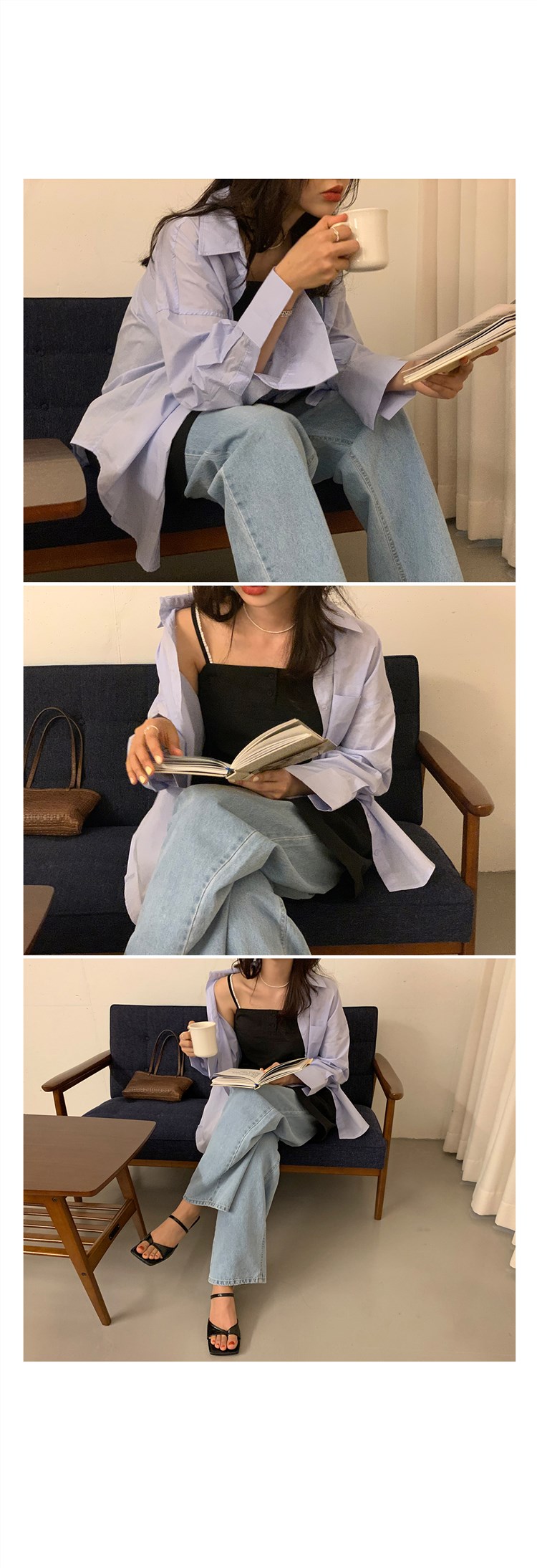 【 娞 within nei × 2 】 Purchasing agent Straight hair ~ Two buckles Frill camisole Dress 9954
