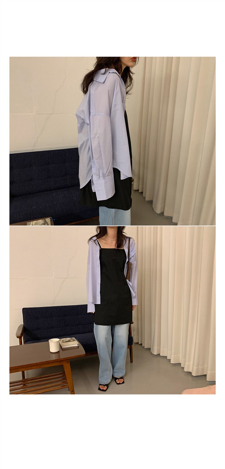 【 娞 within nei × 2 】 Purchasing agent Straight hair ~ Two buckles Frill camisole Dress 9954